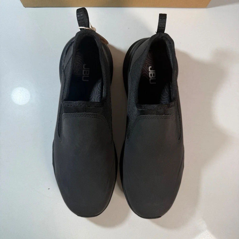 JBU Darren Slip On Sneakers Mens Size 8 Black NEW  Casual Athletic Shoes